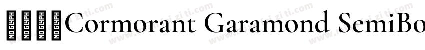 方正清刻Cormorant Garamond SemiBold Reg字体转换